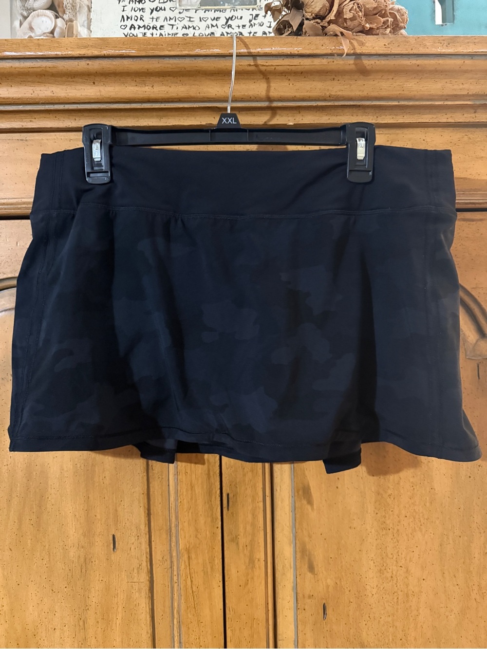 Lululemon Black & Gray Camo Tennis Skirt- 12